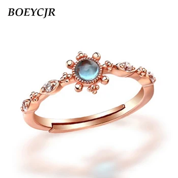 BOEYCJR S925 Silver Trendy Moonstone Topaz Peridot Fine Jewelry Adjustable Elegant Rings for Women Engagement Gift anillo anneau
BOEYCJR S925 Silver Trendy Moonstone Topaz Peridot Fine Jewelry Adjustable Elegant Rings for Women Engagement Gift anillo anneau