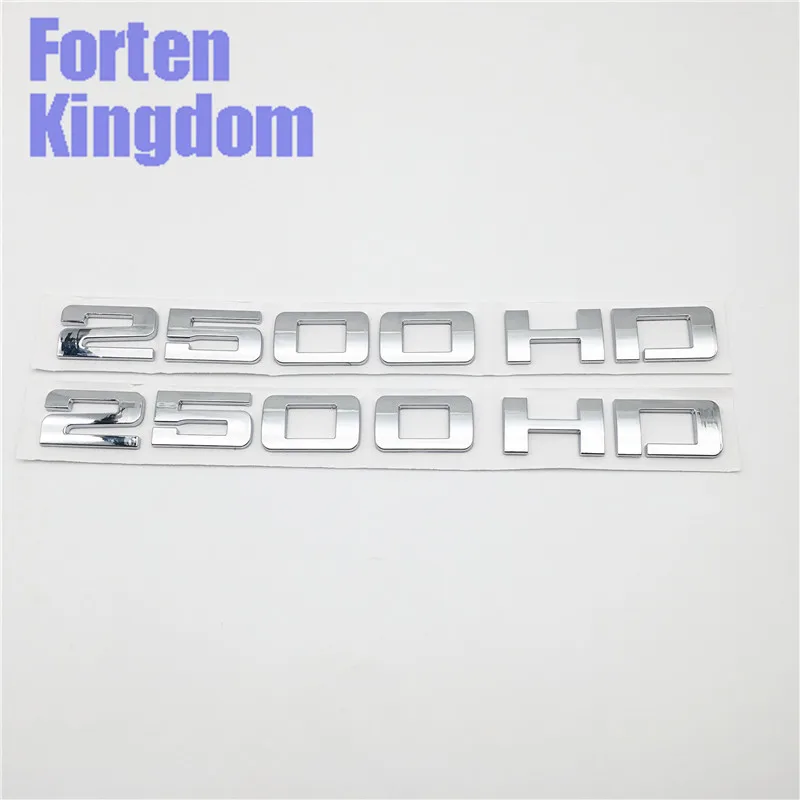 Forten Kingdom 2 Pieces 2500HD 2500 HD ABS Chrome Car Trunk Custom Nameplates 3D Letter Writing Badge Emblem Sticker Decal
Forten Kingdom 2 Pieces 2500HD 2500 HD ABS Chrome Car Trunk Custom Nameplates 3D Letter Writing Badge Emblem Sticker Decal