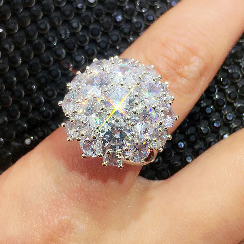Luxury Big Crystal Zircon Stone Ring Male Female 925 Silver Engagement Ring Vintage Party Wedding Band Rings For Women
Luxury Big Crystal Zircon Stone Ring Male Female 925 Silver Engagement Ring Vintage Party Wedding Band Rings For Women