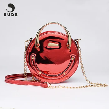 SUDS Fashion Round Women Crossbody Bag Chain Small PU Leather Ladies Shoulder Bag Handbag Female Clutch Purses Bolsos Para Mujer
SUDS Fashion Round Women Crossbody Bag Chain Small PU Leather Ladies Shoulder Bag Handbag Female Clutch Purses Bolsos Para Mujer
