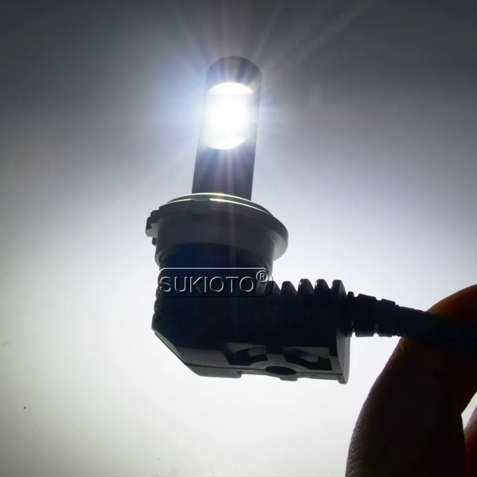SUKIOTO 2PCS Car Mini LED Headlight D2S D3S 6000K D1S LED Canbus LED Projector Lens Headlamp Bulb D4S D2H 70W LED conversion Kit (26)
