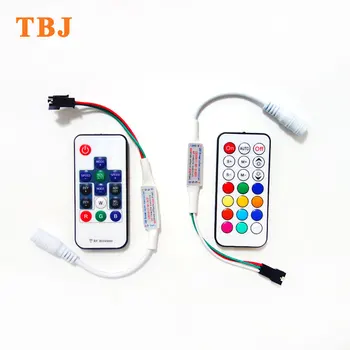 DC5-24V 21Keys 14key Wireless LED Mini Dream Color RF Controller for WS2812 WS2812B WS2811 Strip Light
DC5-24V 21Keys 14key Wireless LED Mini Dream Color RF Controller for WS2812 WS2812B WS2811 Strip Light