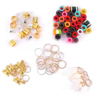 80Pcs Adjustable Dreadlocks Hair Braid Beads Rings Cuffs Wig Accessories Hair Decoration Rings Colorful Hair Braid Cuff
80Pcs Adjustable Dreadlocks Hair Braid Beads Rings Cuffs Wig Accessories Hair Decoration Rings Colorful Hair Braid Cuff