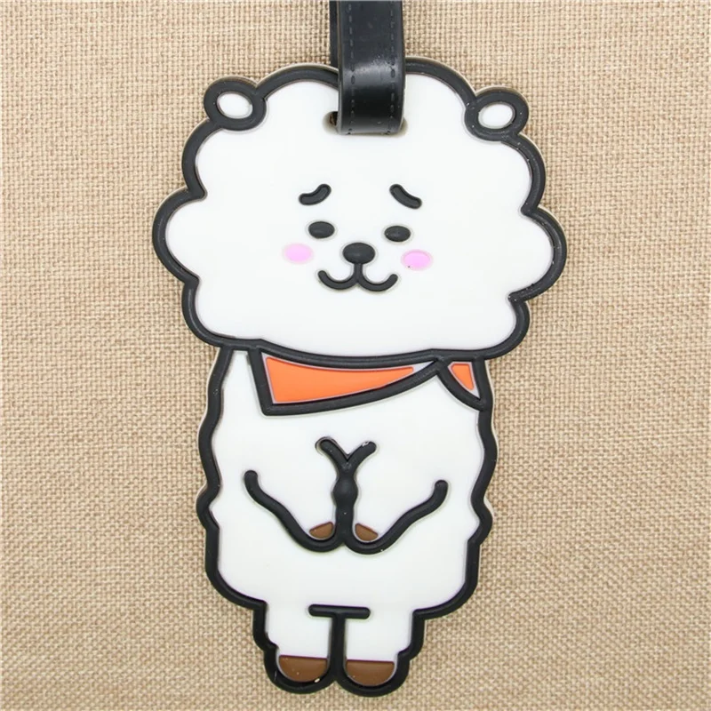 Fashion BTS Series luggage tag BT21 white PVC Gel Suitcase ID Addres Holder Baggage Boarding Portable Labels travel accessories
Fashion BTS Series luggage tag BT21 white PVC Gel Suitcase ID Addres Holder Baggage Boarding Portable Labels travel accessories