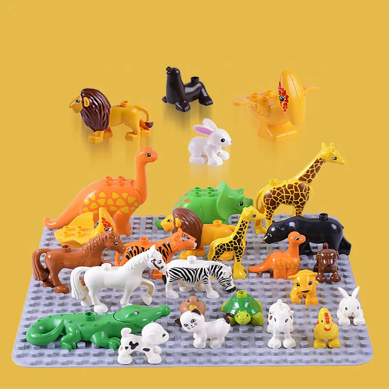 Animal Model Figures big Building Block Sets educational toys for children compatible legoingly duploe
Animal Model Figures big Building Block Sets educational toys for children compatible legoingly duploe