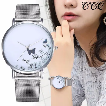 CCQ Brand Stainless Steel Silver Mesh Band Creative Quartz Watch Casual Women Fashion Simple Watch Relogio Feminino Hot
CCQ Brand Stainless Steel Silver Mesh Band Creative Quartz Watch Casual Women Fashion Simple Watch Relogio Feminino Hot