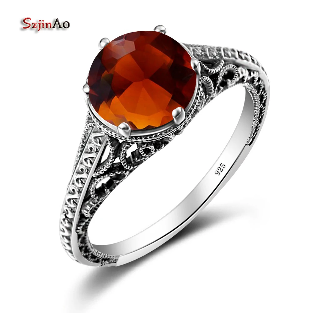 Szjinao Cool 925 Sterling Silver Rings for Women Bohemia Brown Stone Round Big Rings For Women Rock Princess Ring Promotion
Szjinao Cool 925 Sterling Silver Rings for Women Bohemia Brown Stone Round Big Rings For Women Rock Princess Ring Promotion