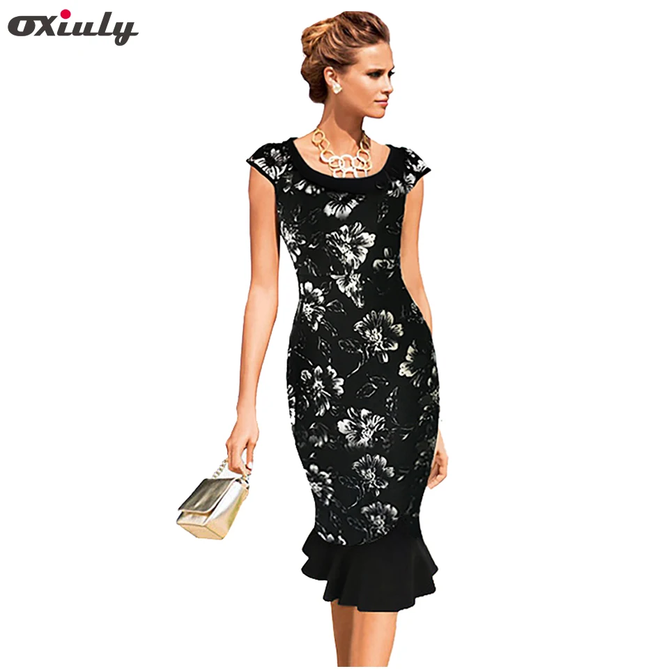 Oxiuly 2018 Plus size 4XL Womens Floral Print Dress Rockabilly Elegant Tunic Dress Ladies Vintage Bodycon Wiggle Mermaid Dress
Oxiuly 2018 Plus size 4XL Womens Floral Print Dress Rockabilly Elegant Tunic Dress Ladies Vintage Bodycon Wiggle Mermaid Dress