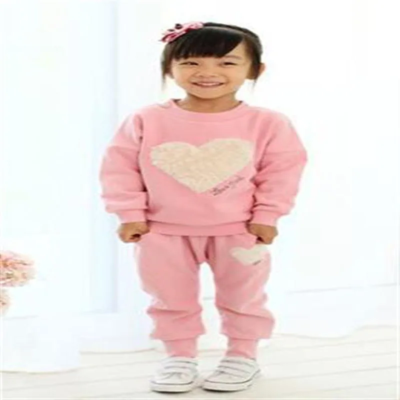 Children Tracksuits for Girls 2019 New Spring Autumn Cotton Girls Clothes Cotton Heart Shirts Pants Long Sleeve Kids Sport Suits
Children Tracksuits for Girls 2019 New Spring Autumn Cotton Girls Clothes Cotton Heart Shirts Pants Long Sleeve Kids Sport Suits
