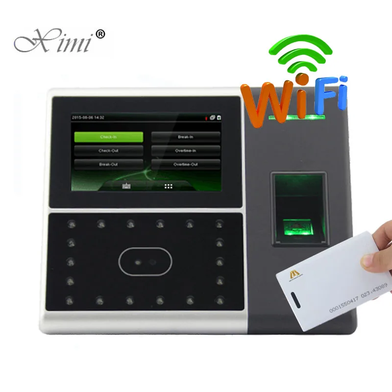 

WIFI TCP/IP Biometric Face And Fingerprint Time Attendance With 125KHZ RFID Card Reader ZK IFACE302 Face Door Access Control
