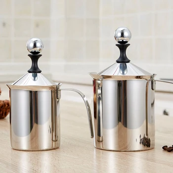 Manual Milk Frother, Stainless Steel Hand Pump Milk Foamer, Handheld Milk Frothing Pitchers For Cappuccions and Coffee Latte
Manual Milk Frother, Stainless Steel Hand Pump Milk Foamer, Handheld Milk Frothing Pitchers For Cappuccions and Coffee Latte