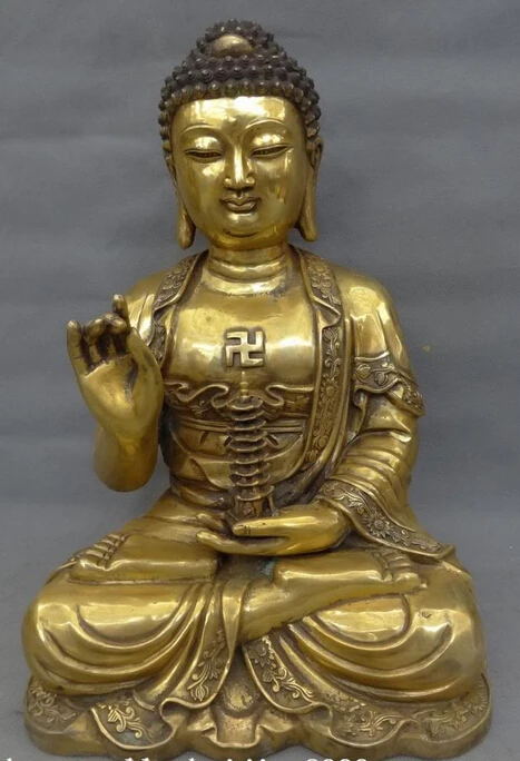 005295 18" Chinese Buddhist Bronze Gilt Sakyamuni Joss Tibet Shakyamuni Buddha Statue
005295 18" Chinese Buddhist Bronze Gilt Sakyamuni Joss Tibet Shakyamuni Buddha Statue
