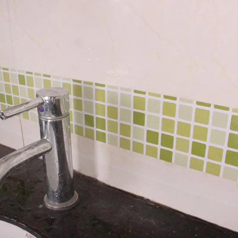 Waterproof Tiles Mosaic Wall Sticker Kitchen Bathroom Toilet Adhensive Anti Oil PVC Wallpaper Heat Resistance Wall Decor
Waterproof Tiles Mosaic Wall Sticker Kitchen Bathroom Toilet Adhensive Anti Oil PVC Wallpaper Heat Resistance Wall Decor