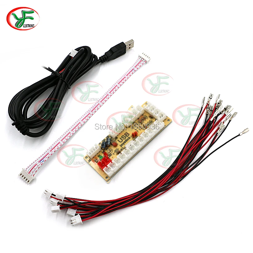 2 set Zero Delay Arcade USB ENCODER PC TO JOYSTICK FOR 5PIN JOYSTICK & 2.8MM & 4.8mm BUTTON For MAME & Raspberry Pi
2 set Zero Delay Arcade USB ENCODER PC TO JOYSTICK FOR 5PIN JOYSTICK & 2.8MM & 4.8mm BUTTON For MAME & Raspberry Pi