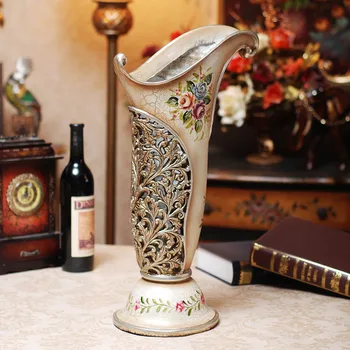 The British opro classical European style carved hollow flower vase flower decor decoration room Home Furnishing resin
The British opro classical European style carved hollow flower vase flower decor decoration room Home Furnishing resin