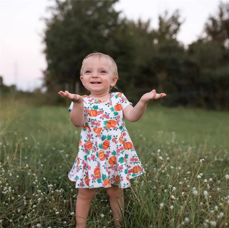 Toddler Kids Baby Girls Lovely pumpkin pattern Short Sleeve Dress Pastoral Style halloween Pop Dresses 1-5T
Toddler Kids Baby Girls Lovely pumpkin pattern Short Sleeve Dress Pastoral Style halloween Pop Dresses 1-5T