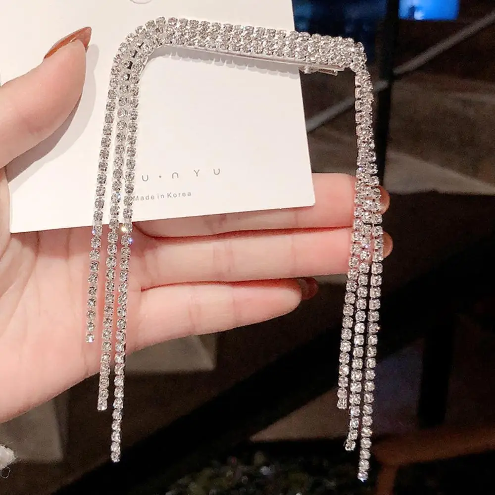 New Women Elegant Crystal Tassel Hairpin Luxury Headband Hair Clip Barrettes Hair Holder Ornament Fashion Hair Accessories
New Women Elegant Crystal Tassel Hairpin Luxury Headband Hair Clip Barrettes Hair Holder Ornament Fashion Hair Accessories