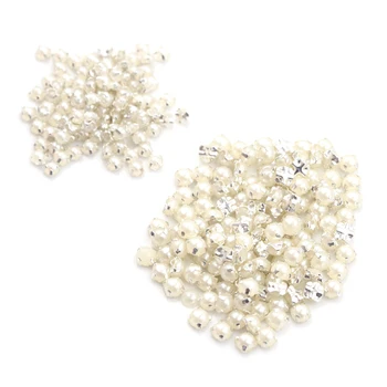 100pcs Handmade 3/4MM Mini Pearl Buckle DIY Doll Dress Patchwork Craft Sewing Accessories White Silver Pearl
100pcs Handmade 3/4MM Mini Pearl Buckle DIY Doll Dress Patchwork Craft Sewing Accessories White Silver Pearl