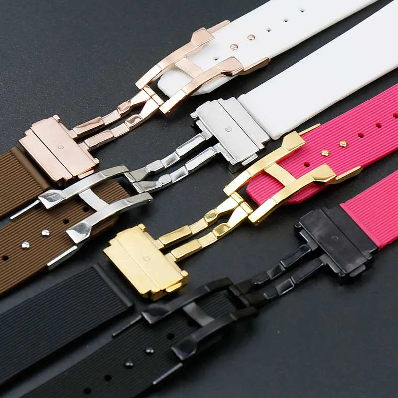 Women's waterproof silicone watch 21mmx15mm for HUBLOT Hublot rubber strap accessories buckle watch band
Women's waterproof silicone watch 21mmx15mm for HUBLOT Hublot rubber strap accessories buckle watch band