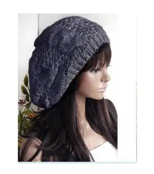New Women Beret Braided Baggy Beanie Crochet Hat lady Cap Fashion Gray Color
New Women Beret Braided Baggy Beanie Crochet Hat lady Cap Fashion Gray Color