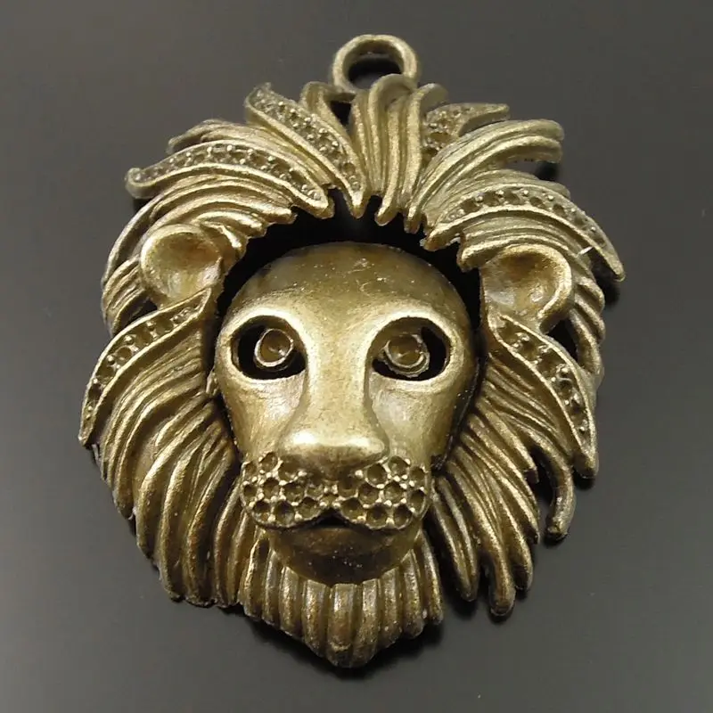 GraceAngie Vintage Bronze Tone Alloy Lion Head Charm Pendant Jewelry Finding 35714 5pcs 46*39mm
GraceAngie Vintage Bronze Tone Alloy Lion Head Charm Pendant Jewelry Finding 35714 5pcs 46*39mm