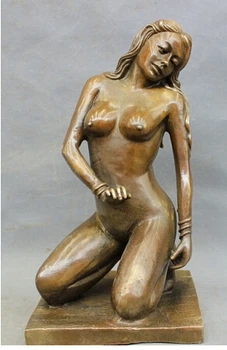 voge S2943 11 " cobre Bronze Art Nude ajoelhar Sexy beleza Belle crafts halloween Arts Decoration Brass
voge S2943 11 " cobre Bronze Art Nude ajoelhar Sexy beleza Belle crafts halloween Arts Decoration Brass