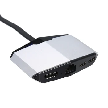 Type-C Hub Dock to HD Converter Adapter to Ethernet RJ45 Dual USB 3.1 with 3.5MM Socket for MacBook Pro DELL
Type-C Hub Dock to HD Converter Adapter to Ethernet RJ45 Dual USB 3.1 with 3.5MM Socket for MacBook Pro DELL