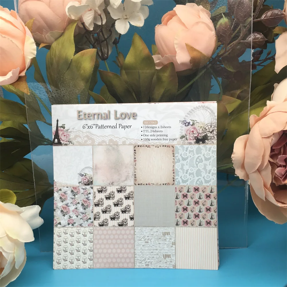 24pcs/Pack 6*6inch Eternal Love Patterned Paper Pack Scrapbooking DIY Planner Card Making Journal Project Letter Pad
24pcs/Pack 6*6inch Eternal Love Patterned Paper Pack Scrapbooking DIY Planner Card Making Journal Project Letter Pad