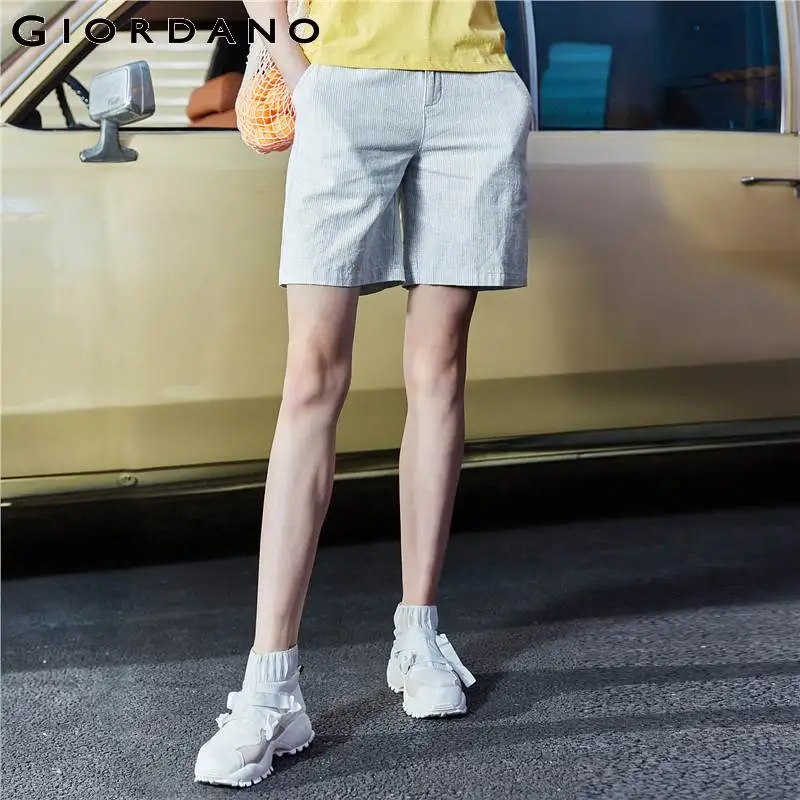 Giordano Women Shorts Women Linen Cotton Natural Fabric Mid Rise Shorts Women Elastic Waist Zip Fly Button Closure Summer Pants
Giordano Women Shorts Women Linen Cotton Natural Fabric Mid Rise Shorts Women Elastic Waist Zip Fly Button Closure Summer Pants