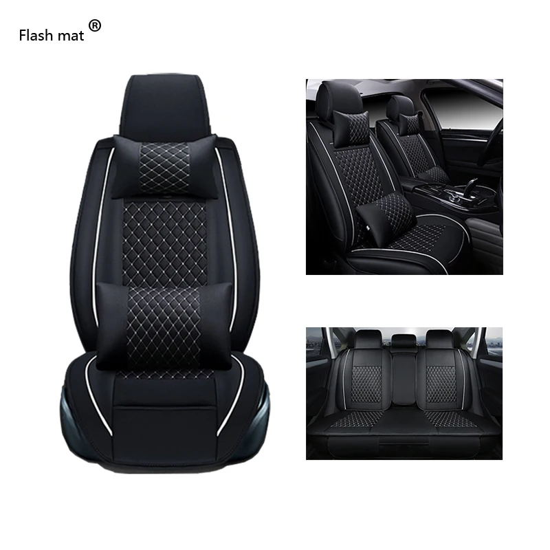 Flash mat Универсальный кожаные чехлы для сидений автомобиля BMW 3 5 7 серия F20 E90 F30 E60 F10