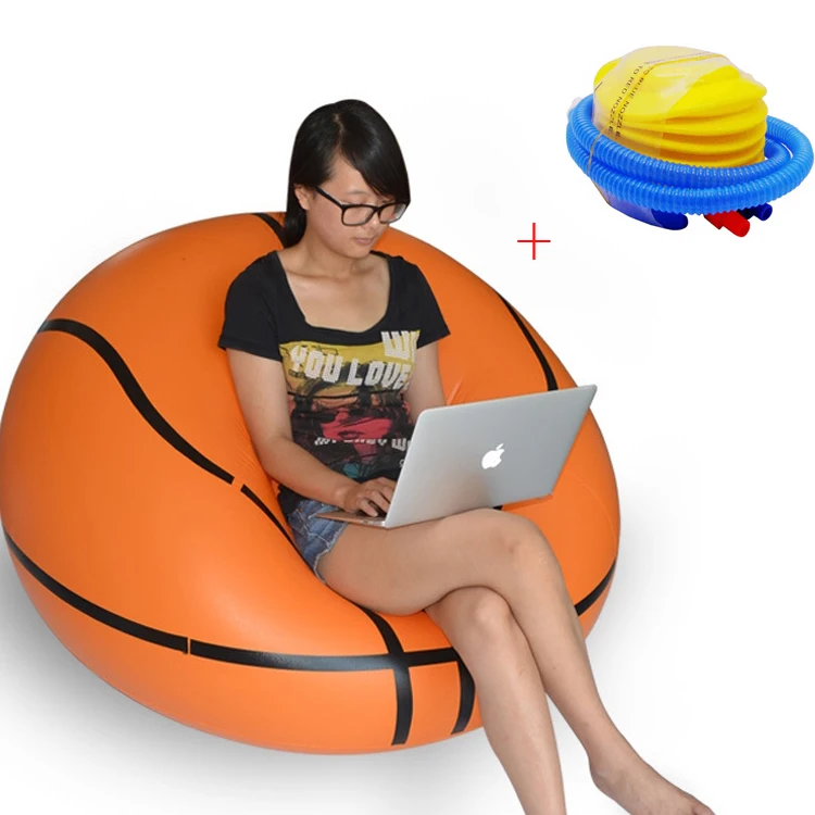 Image Fashion Inflatable Sofa Soccar Football Self Bean Bag Chair Portable Outdoor Garden Sofa Living Room Furniture Corner Sofa