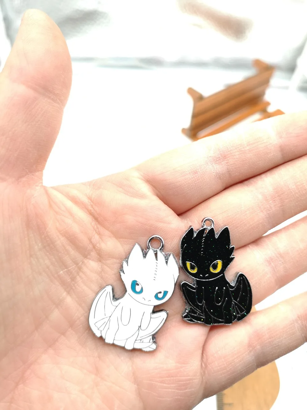 10pcs Cartoon anime black white Metal Charm Key chain necklace Pendants DIY Jewelry Making Accessories
10pcs Cartoon anime black white Metal Charm Key chain necklace Pendants DIY Jewelry Making Accessories