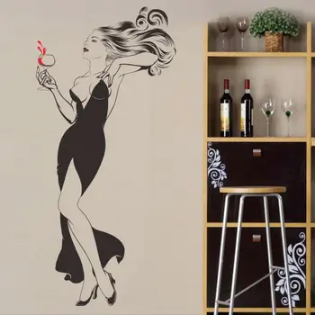 Free shipping Bar nightclub woman holding wine glasses Hall Cafe restaurant wall stickers wall stickers sexy figure
Free shipping Bar nightclub woman holding wine glasses Hall Cafe restaurant wall stickers wall stickers sexy figure