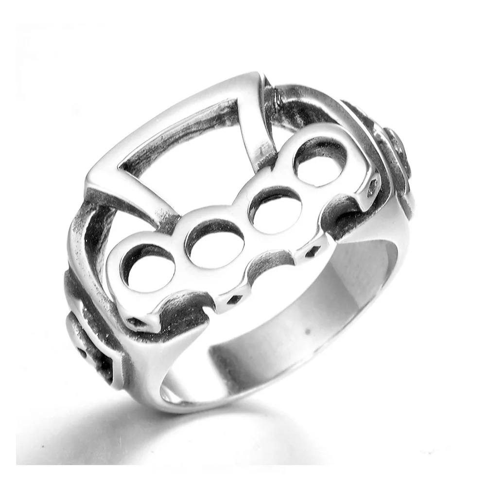 Stainless Steel Man Men Rings Fight Boxing Knuckles Silver Christian Cross Creativity Personality for Boy Fashion Jewelry Gift
Stainless Steel Man Men Rings Fight Boxing Knuckles Silver Christian Cross Creativity Personality for Boy Fashion Jewelry Gift