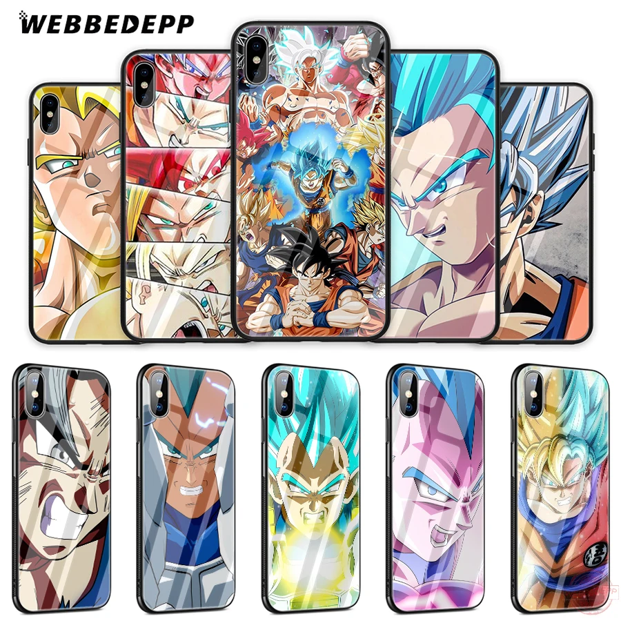 WEBBEDEPP Dragon Ball Dragonball Z Tempered Glass Phone Case for Apple iPhone XS Max XR X 8 7 6S Plus 5S SE Cover | Мобильные