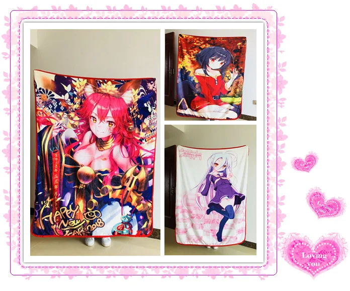 IVYYE 1PCS NO GAME NO LIFE Anime Blanket Plush Velvet Warm Decoration Soft Bed Home Throw Sofa Blankets Kid Adult Gifts NEW
IVYYE 1PCS NO GAME NO LIFE Anime Blanket Plush Velvet Warm Decoration Soft Bed Home Throw Sofa Blankets Kid Adult Gifts NEW