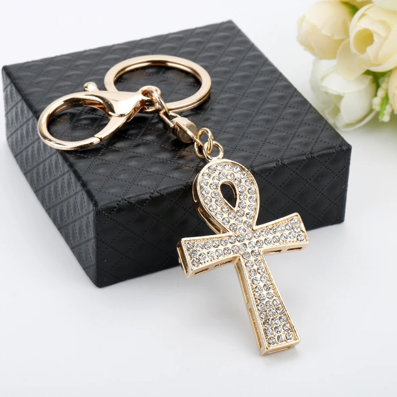 dongsheng Hip Hop Jewelry Cross Alloy Keychain Key of Life Egyptian Ankh Cross Charm Keyring Key Chain Iced Out Crystal Gift-50
dongsheng Hip Hop Jewelry Cross Alloy Keychain Key of Life Egyptian Ankh Cross Charm Keyring Key Chain Iced Out Crystal Gift-50