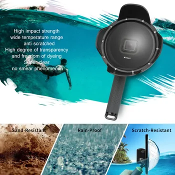 SHOOT Waterproof Dome Port Cover for GoPro Hero 5 6 7 Black Camera Lens Dome Waterproof Case for Go Pro Hero6 Accessories
SHOOT Waterproof Dome Port Cover for GoPro Hero 5 6 7 Black Camera Lens Dome Waterproof Case for Go Pro Hero6 Accessories
