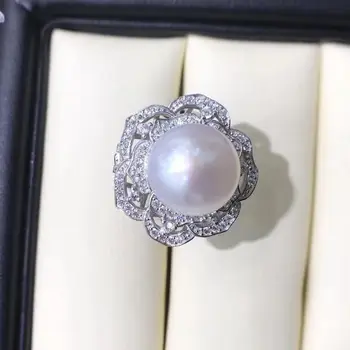 925 Sterling Silver Party Pearl Ring Finger Ring Settings Adjustable Ring Findings Jewelry Parts Fittings Accessories, 3pcs/lot
925 Sterling Silver Party Pearl Ring Finger Ring Settings Adjustable Ring Findings Jewelry Parts Fittings Accessories, 3pcs/lot