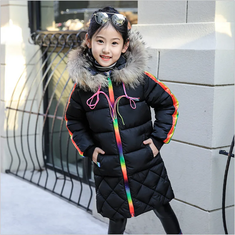 IIMADFWIW Girls Parkas Winter Coat Cotton Jackets Fashion Rainbow Casual Hooded Wadded Jackets Girl's Outerwear 110-160
IIMADFWIW Girls Parkas Winter Coat Cotton Jackets Fashion Rainbow Casual Hooded Wadded Jackets Girl's Outerwear 110-160