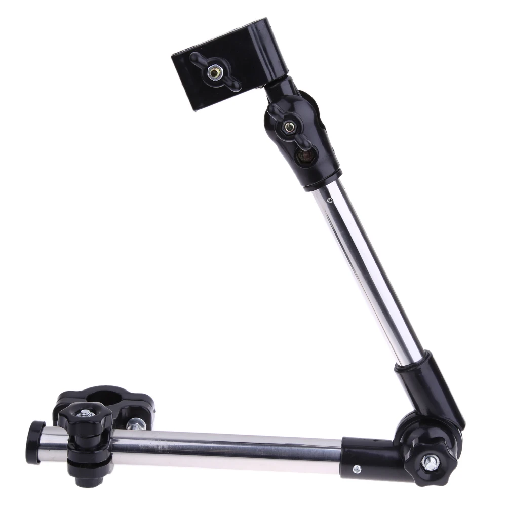 Image Umbrella Connector Holder Wheelchair Bicycle Pram Swivel Stainless Steel and Hard Plastic Holder Any Angle Bicycle Parts