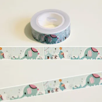 1Roll=15mm*10M Japanese Washi Decorative Adhesive Tape Elephant pattern Masking Paper Tape Diary Sticker Gift Free shipping
1Roll=15mm*10M Japanese Washi Decorative Adhesive Tape Elephant pattern Masking Paper Tape Diary Sticker Gift Free shipping