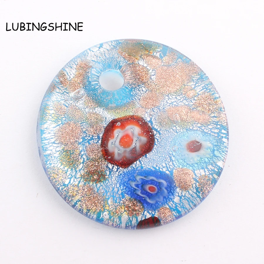 Fashion Round Lampwork Art Murano Glass Pendants Fit for Necklace Unique DIY Girl Gift Charms Jewelry Making C317
Fashion Round Lampwork Art Murano Glass Pendants Fit for Necklace Unique DIY Girl Gift Charms Jewelry Making C317