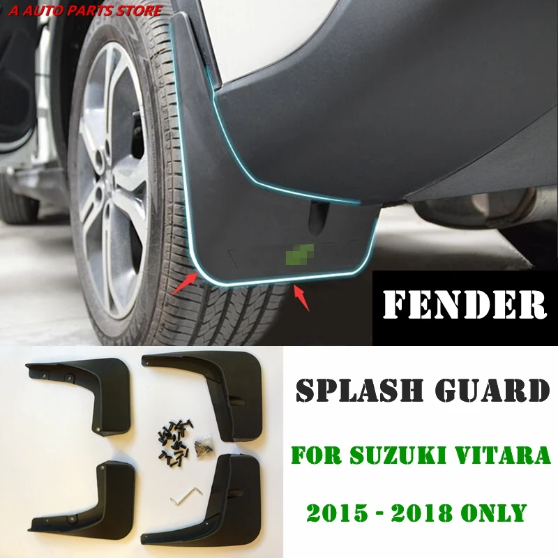 

Mudflaps Splash Guards Mud Flap Car Mud Flaps For Suzuki Vitara / Edcudo Mudguards Fender 2016 2017 2018 Front & Rear Protector