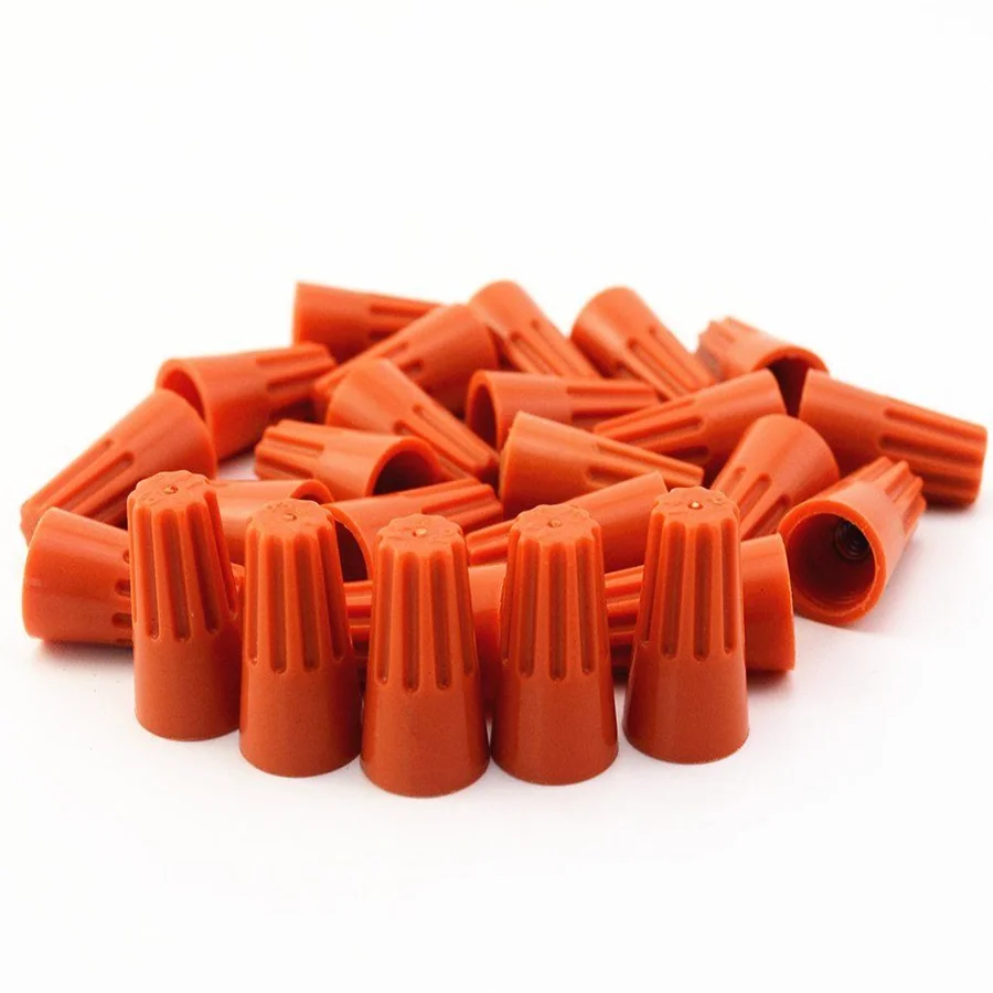 High quality 100Pcs Orange P3 Wire Connector Twist-On Terminals Cap Spring 22-14 AWG
High quality 100Pcs Orange P3 Wire Connector Twist-On Terminals Cap Spring 22-14 AWG
