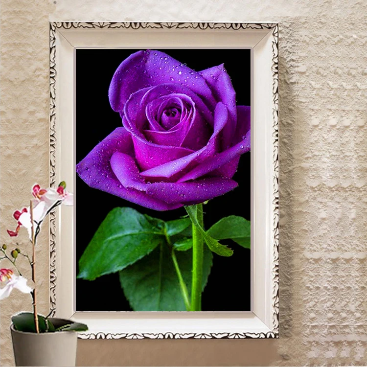dIY 5d diamond painting embroidery Purple rose round diamond painting cross stitch kits diamond gift home decor
dIY 5d diamond painting embroidery Purple rose round diamond painting cross stitch kits diamond gift home decor