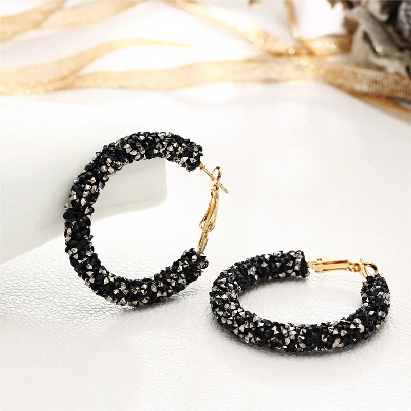 LUBOV Fashion Round Shiny Rhinestone Gold Hoop Earrings for Women Girl Simple Geometric Austrian Crystal Big Earring Jewelry
LUBOV Fashion Round Shiny Rhinestone Gold Hoop Earrings for Women Girl Simple Geometric Austrian Crystal Big Earring Jewelry