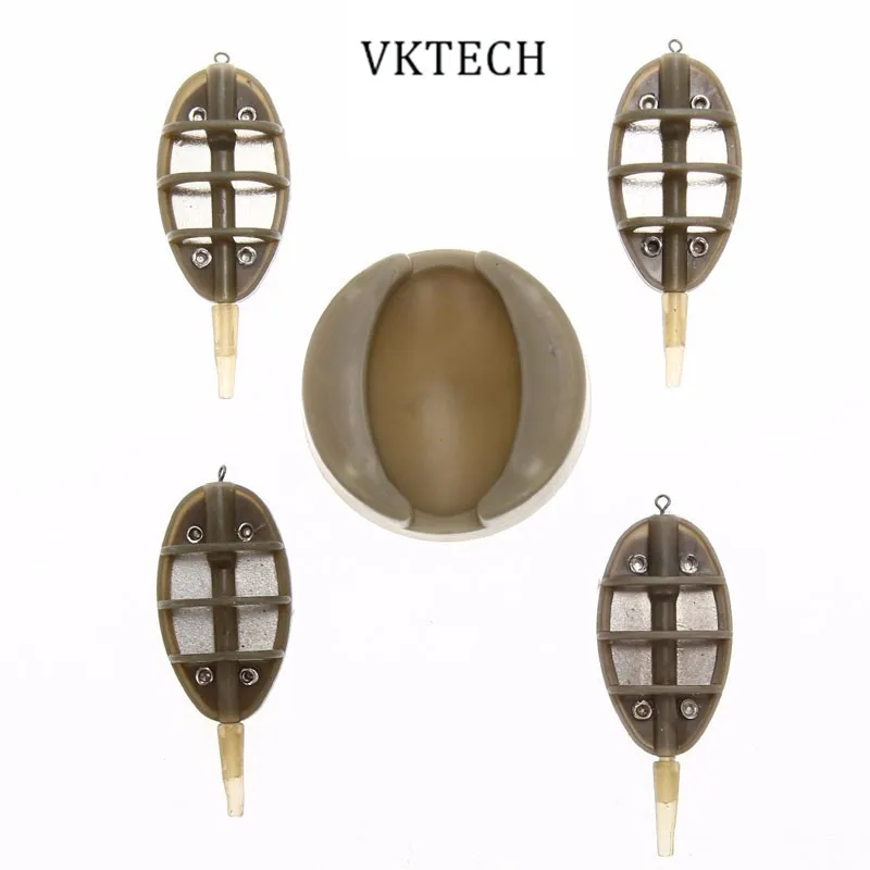 4Pcs/Set Feeder Fishing Method Flat Fishing Troughs with Mould Carp Lead Sinker Fishing Feeding Trough Pesca
4Pcs/Set Feeder Fishing Method Flat Fishing Troughs with Mould Carp Lead Sinker Fishing Feeding Trough Pesca