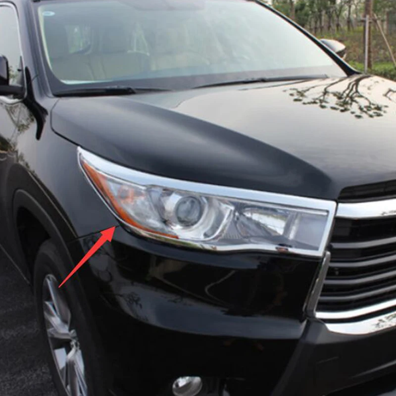 ACCESSORIES FIT FOR TOYOTA HIGHLANDER KLUGER 2014 2015 CHROME FRONT HEADLIGHT LAMP COVER TRIM HEAD LIGHT MOLDING
ACCESSORIES FIT FOR TOYOTA HIGHLANDER KLUGER 2014 2015 CHROME FRONT HEADLIGHT LAMP COVER TRIM HEAD LIGHT MOLDING