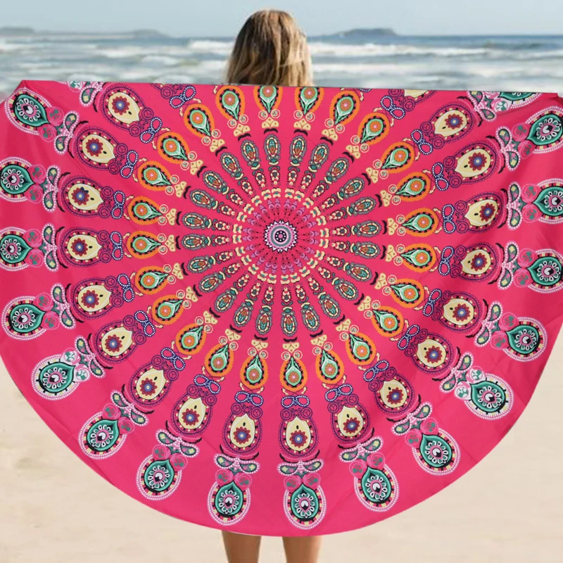 2019 New Bohemian Indian Wrap Dress Beach Towel Round Radiate Pattern Yoga Mat Table Cloth Chiffon
2019 New Bohemian Indian Wrap Dress Beach Towel Round Radiate Pattern Yoga Mat Table Cloth Chiffon